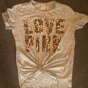 Love pink cheetah writing